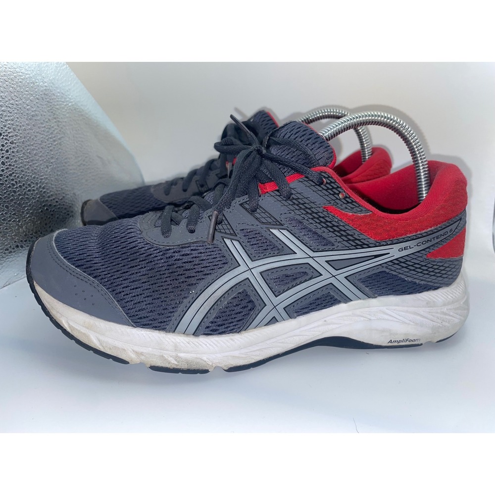 ASICS GEL-Contend 6 Women's Size 8.5 Running Shoes Gray Red Athletic Sneakers VG - Picture 5 of 7